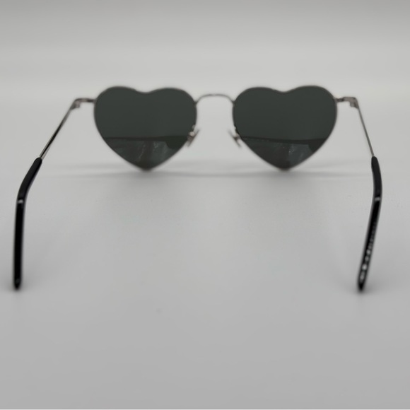 Saint Laurent SL 301 LOULOUSilver Heart Sunglasses 👜 - Picture 5 of 11